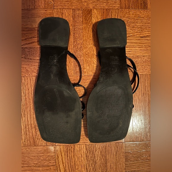 Mango MNG strappy square toe flat sandals - Picture 2 of 4